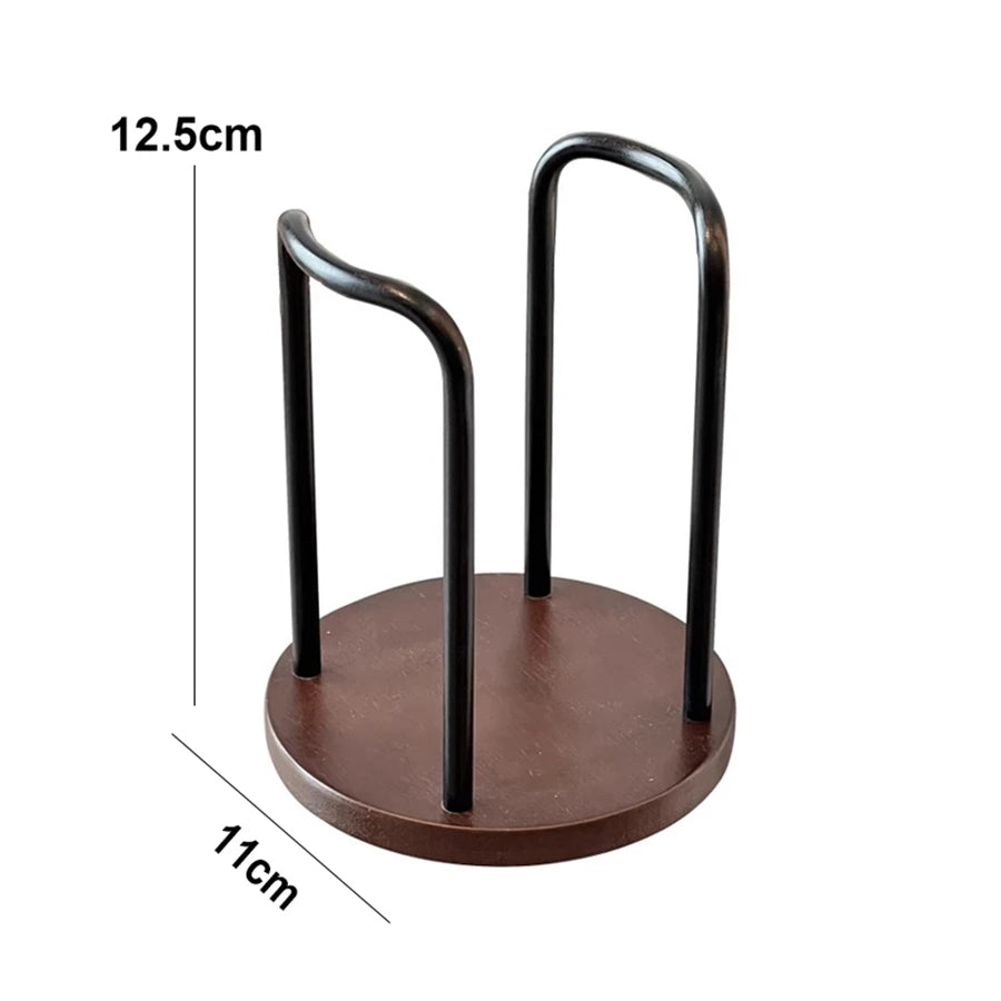 Disposable Cup Storage Holder Rack Shelf Water Tea Cups Wood Dispenser with Longer Stick Mug Display Stand Organizer Supplies