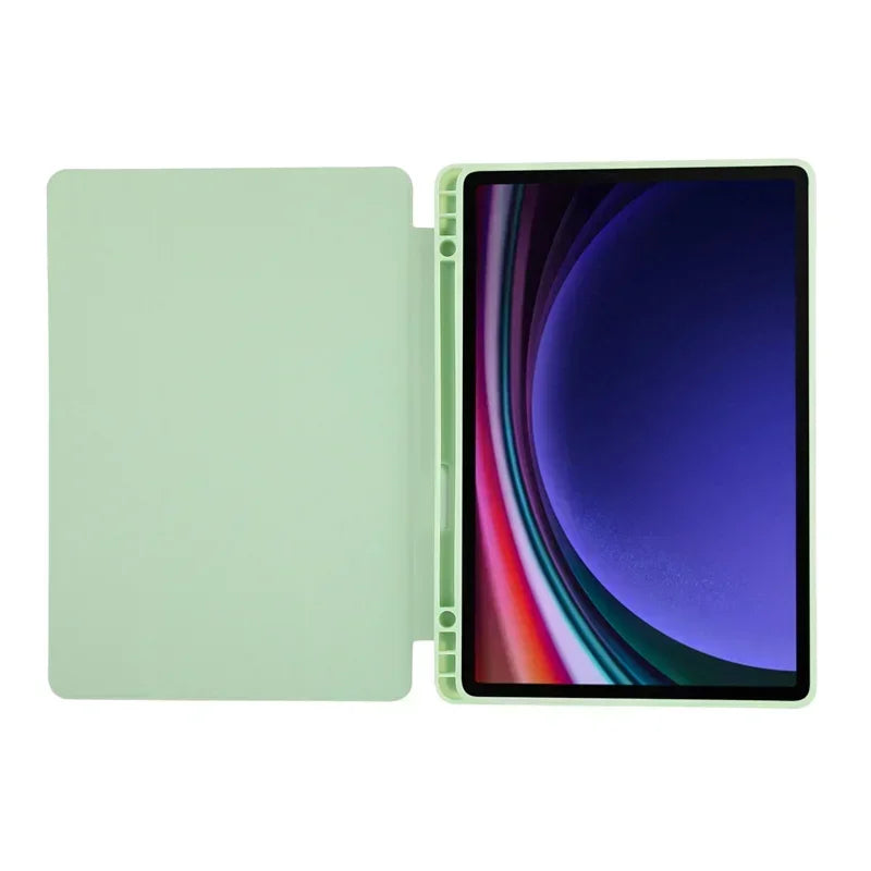 Funda For Samsung Galaxy Tab S9 FE Case 10.9" PU Leather TPU Back Stand Tablet For Galaxy Tab S9 Fe Plus S9 Case with Pen Holder