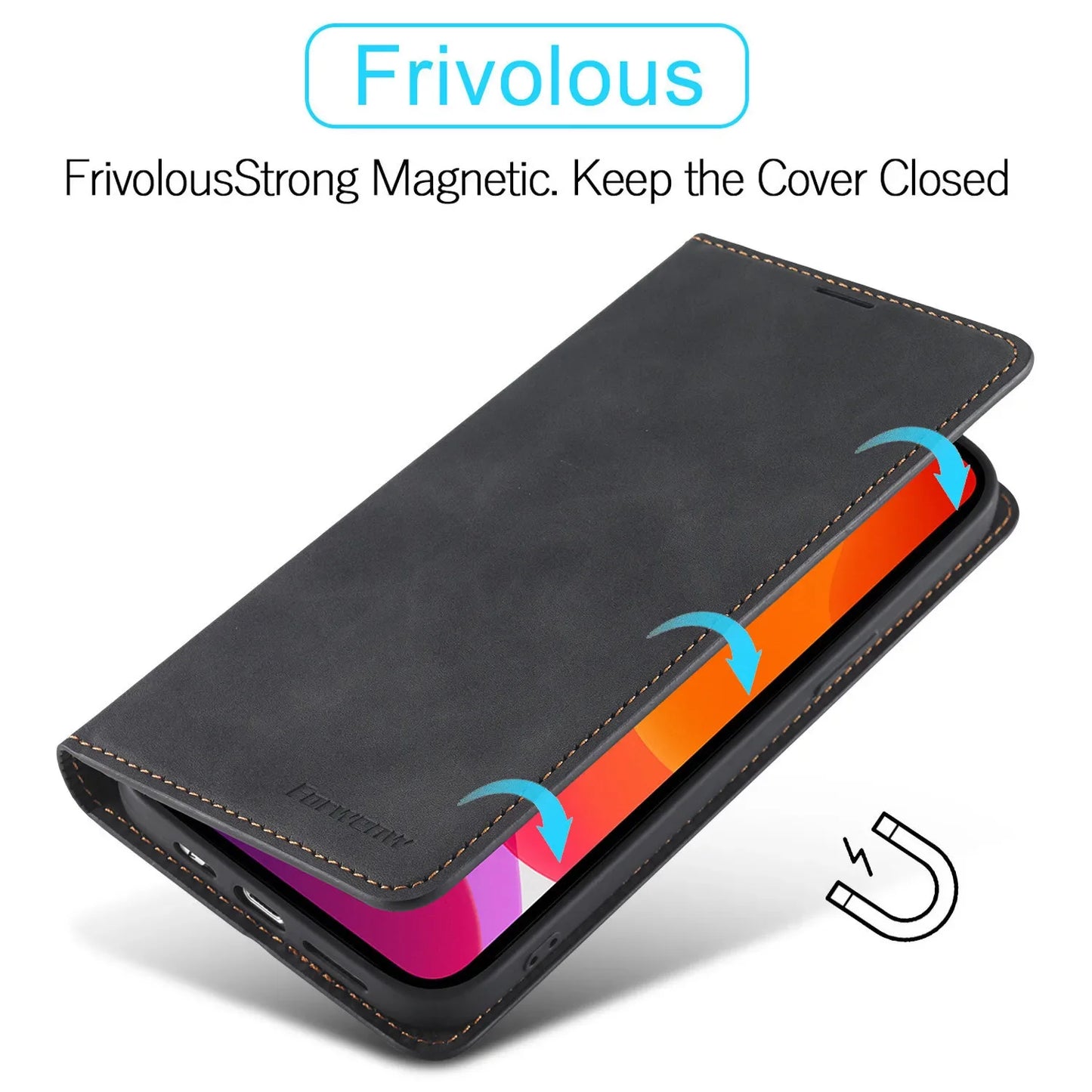 Leather Flip Phone Case For Samsung Galaxy S7 Edge S8 S9 Plus S10E S20 S21 FE S22 S23 S24 S25 Ultra Luxury Wallet Bracket Cover