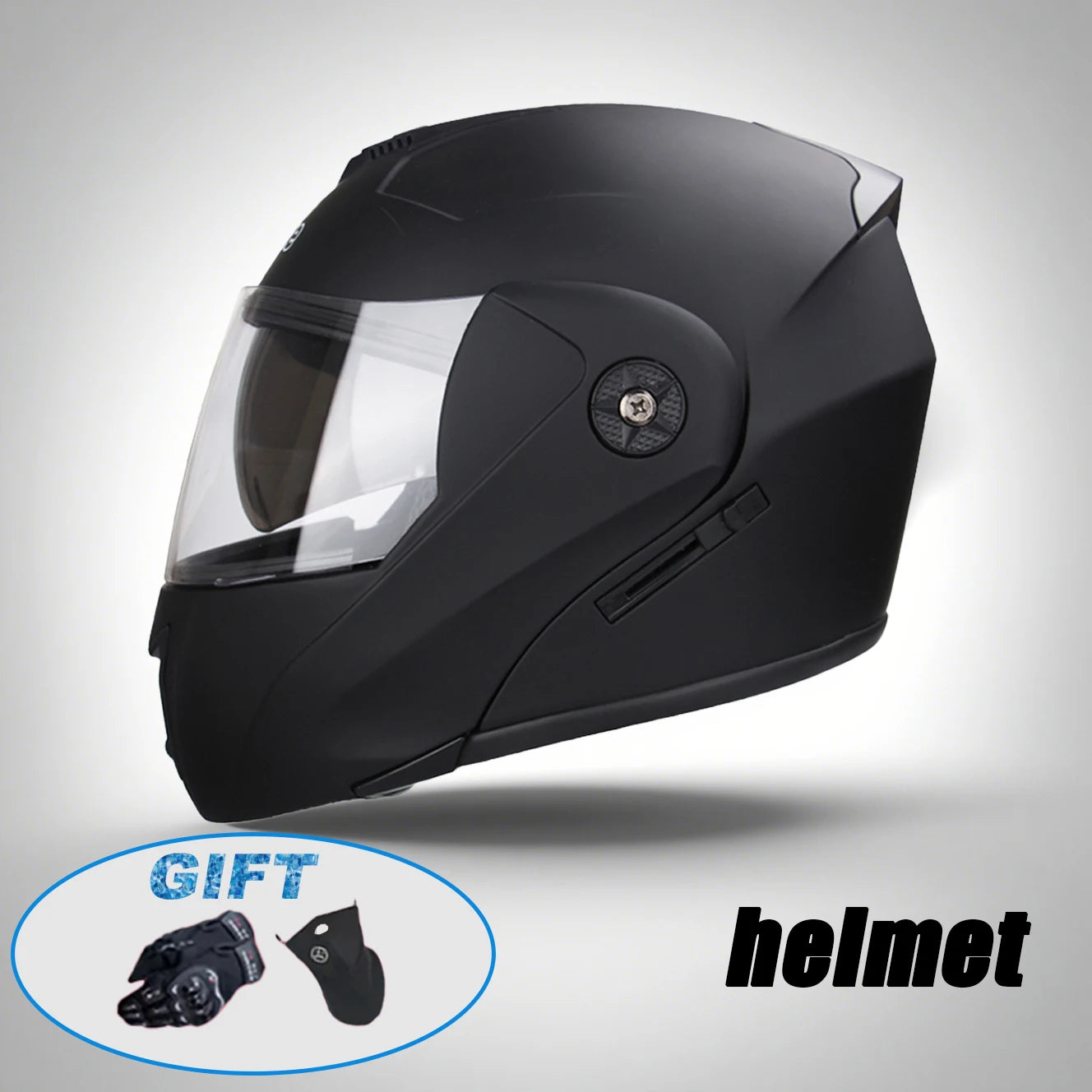 New Modular Motorcycle helmet full face racing with Double sun visor Women man flip up helmet Double lens DOT