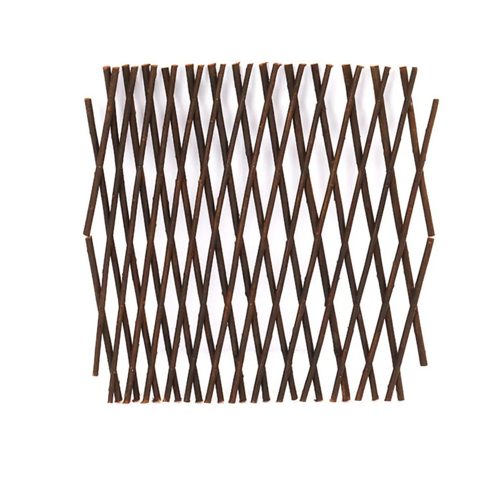 Garden Expanding Wooden Trellis Expandable Trellises Aluminum Riveted Each Piece Expands to 200cm x 30cm Climbing Plants Support