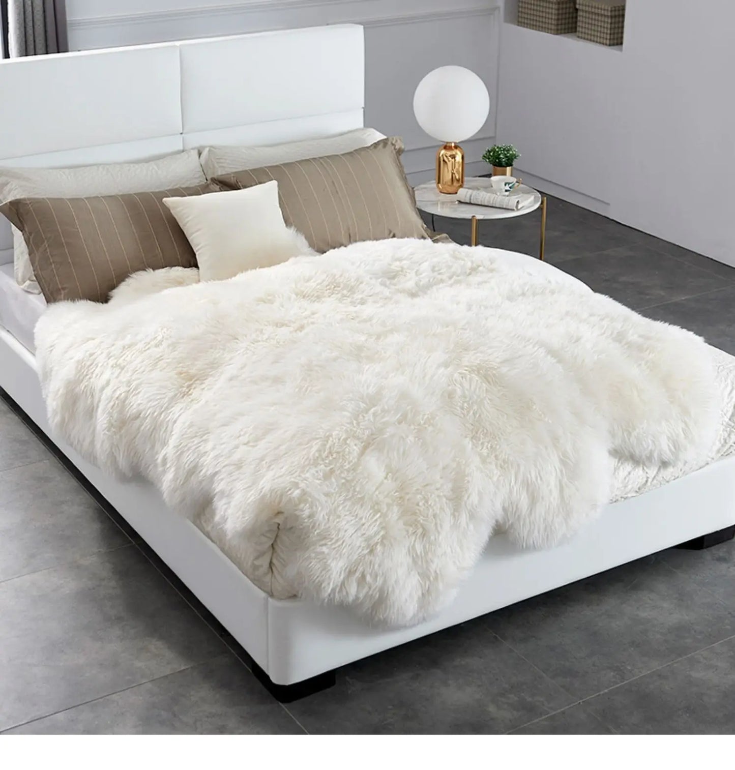 Natural Australia White Wool Comforters Real Sheepskin Mattress Bedroom Blankets For Bedding 2022 Winter