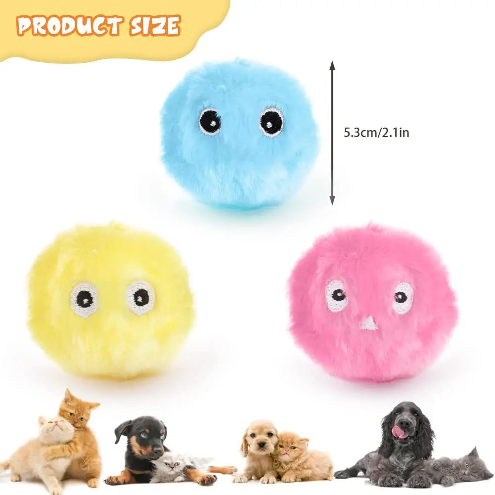 Smart cat and dog toys palla interattiva peluche Electric catnip training toys kittens and puppies touch vocal pet plush bark ba