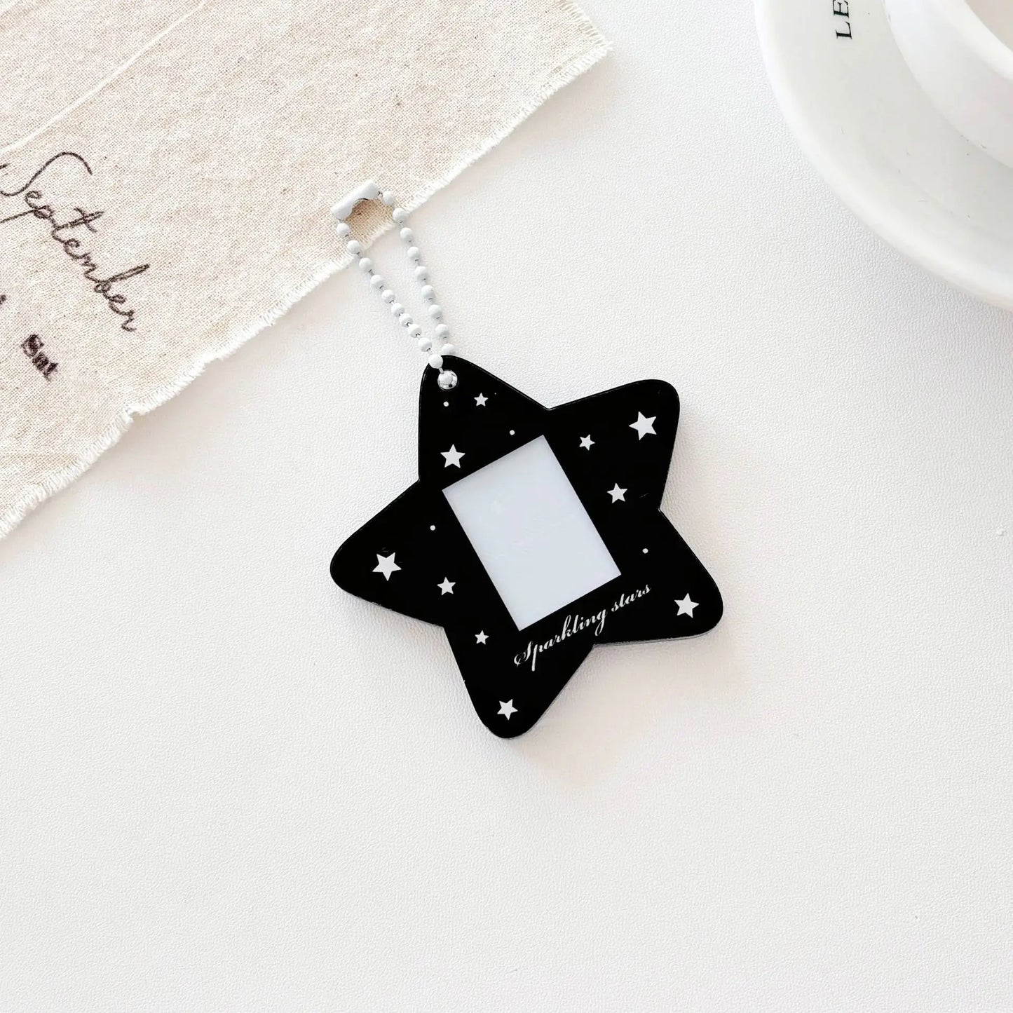 Star one inch certificate photo acrylic star follower small card card sleeve card brick card sleeve