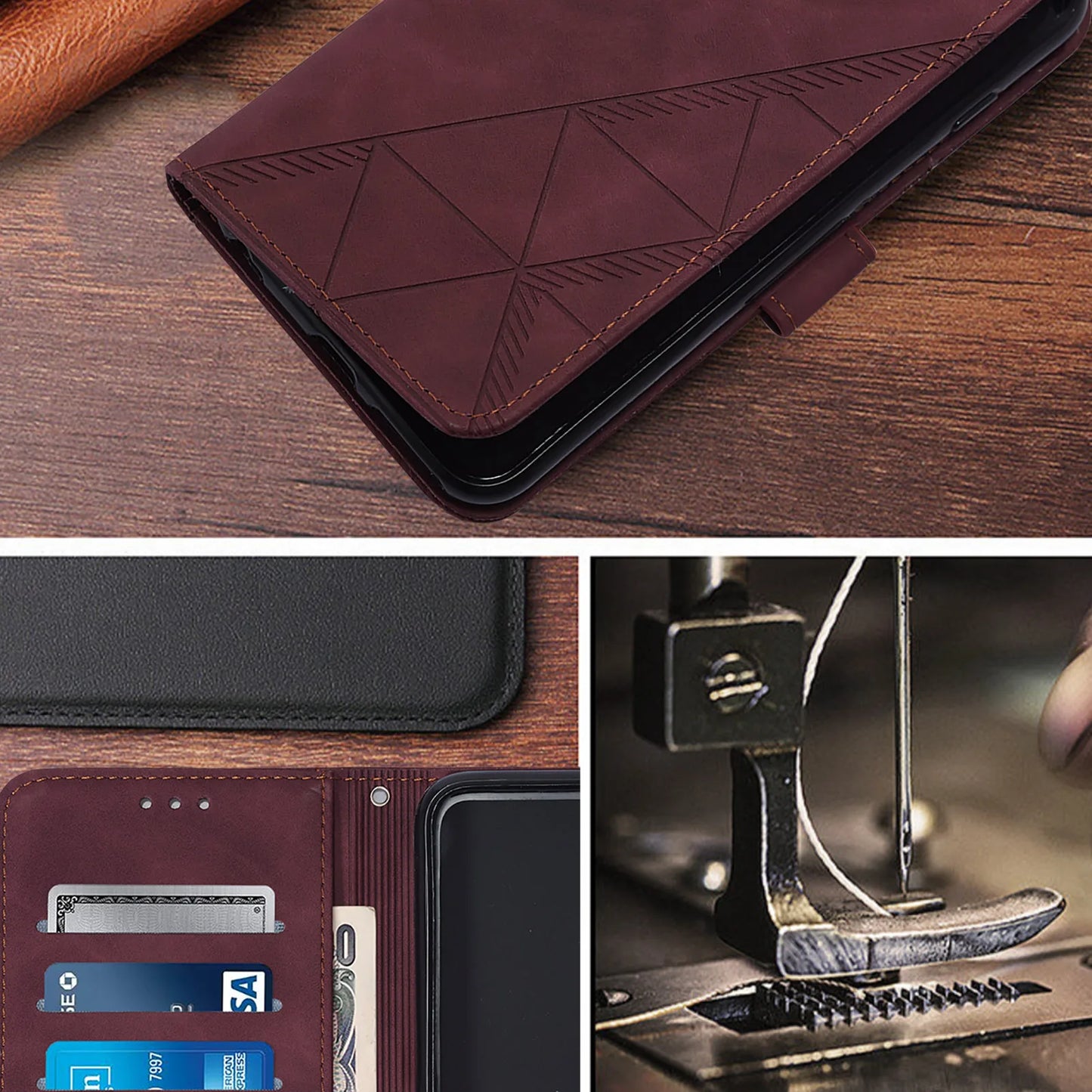 Flip Wallet Magnetic Leather Case For OPPO A98 A96 A95 A94 A93 A92 A80 A79 A78 A77S A77 A76 A74 A72 A60 5G 4G
