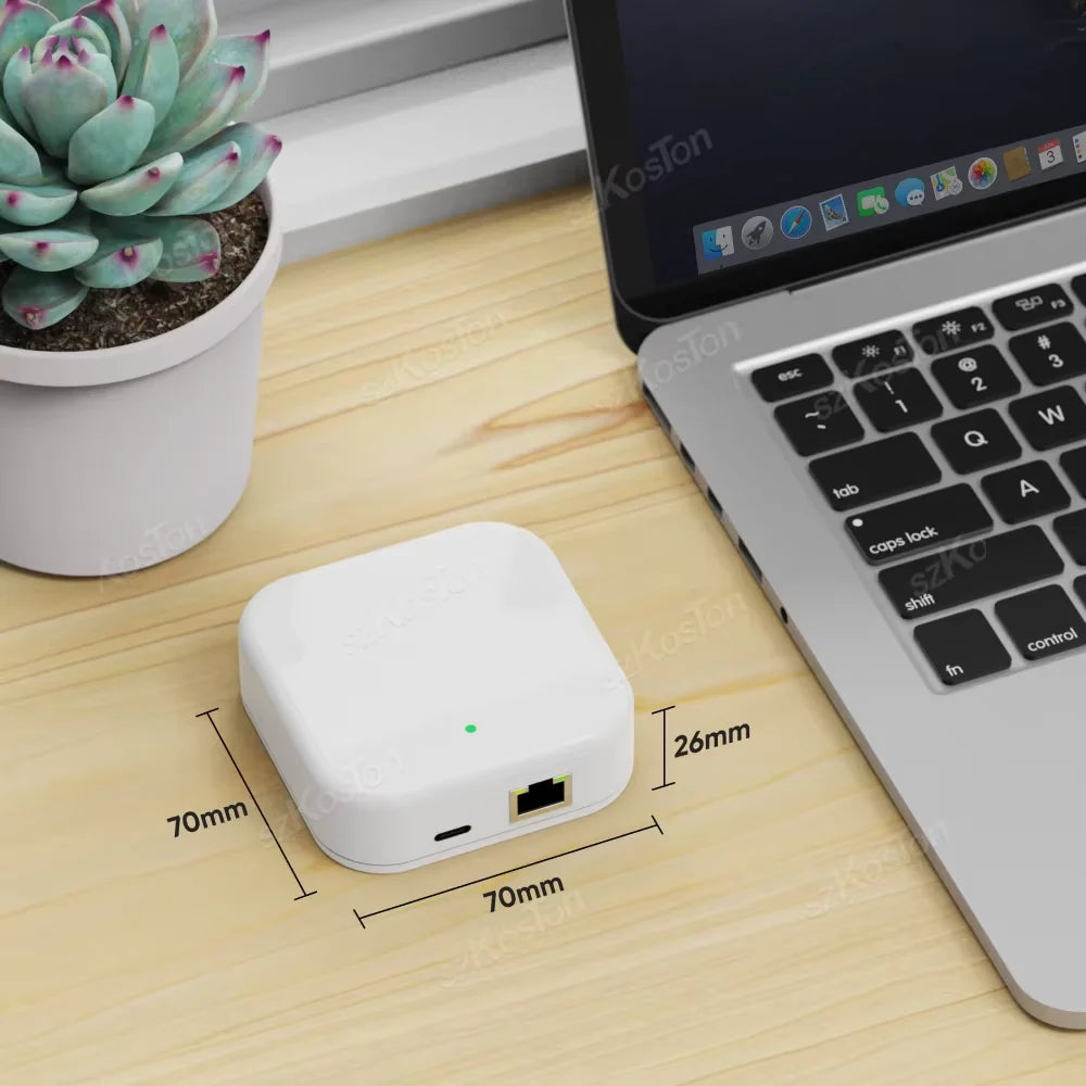 TTLock APP Device G3 Gateway With RJ45 Ethernet Port Smart Door Lock Wired Gateway Remote Unlock Voice Control for Alexa Google