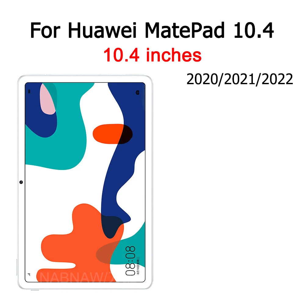 2PCS Tempered Glass Screen Protector For Huawei MatePad 10.4 10.8 Pro 11 T8 T 10s 2023 2022 2021 MediaPad T5 T3 10.1 9.6