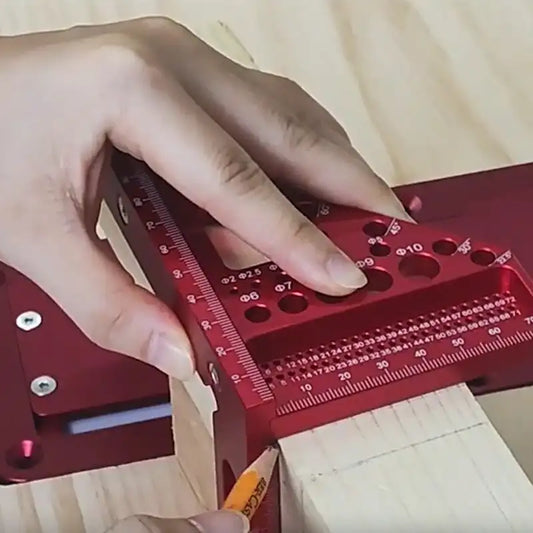 Woodworking Square Protractor Aluminum Alloy Miter Triangle Ruler High Precision Layout Measuring Tool for Engineer Carpenter