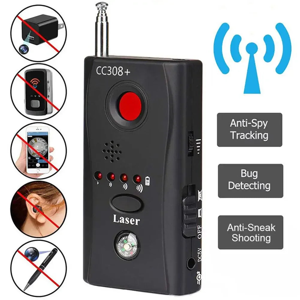 New K18 Multi-function 1MHz-6.5GHz Anti-Candid Cam Wireless Lens Device Finder GSM Audio Bug Finder GPS Signal RF Tracker Detect