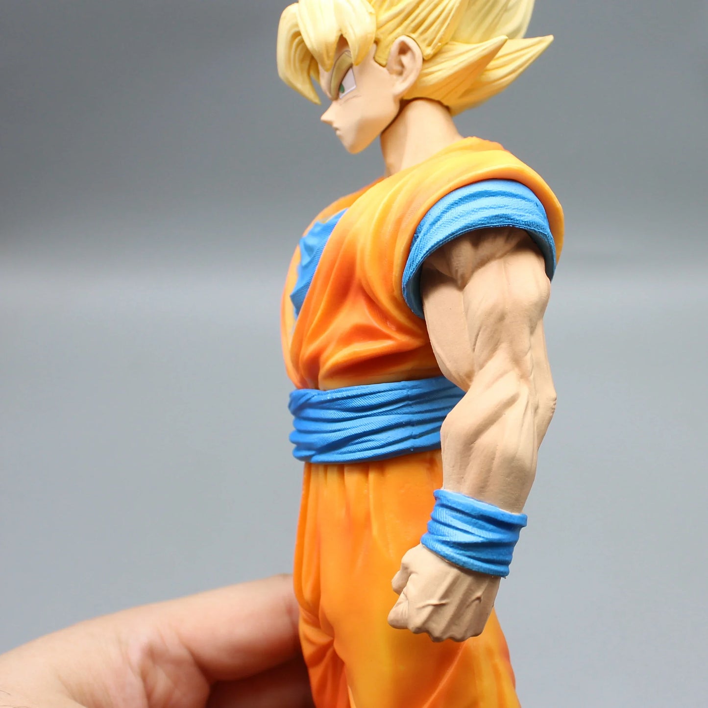 30cm Dragon Ball Z Figures Son Goku Anime Figure 2 Heads Kakarotto Super Saiyan Goku Pvc Statue Model Doll Collection Toys Gifts