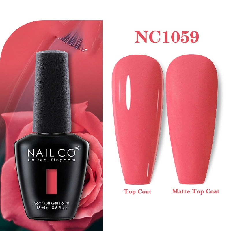 NAILCO Gel Nail Polish 15ml Nail Art Vernis Semi Permanent Soak off UV Gel Polish Gel Manicure Nail Varnish Nail Color Ongles