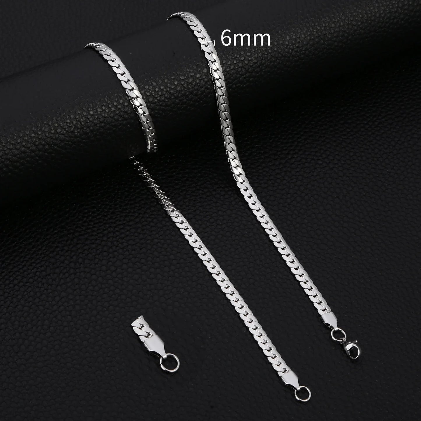 3-8MM Width Stainless Steel Chain Necklace For Men Women Gold Color High Quality Waterproof Choker Hip Hop Jewelry Gift