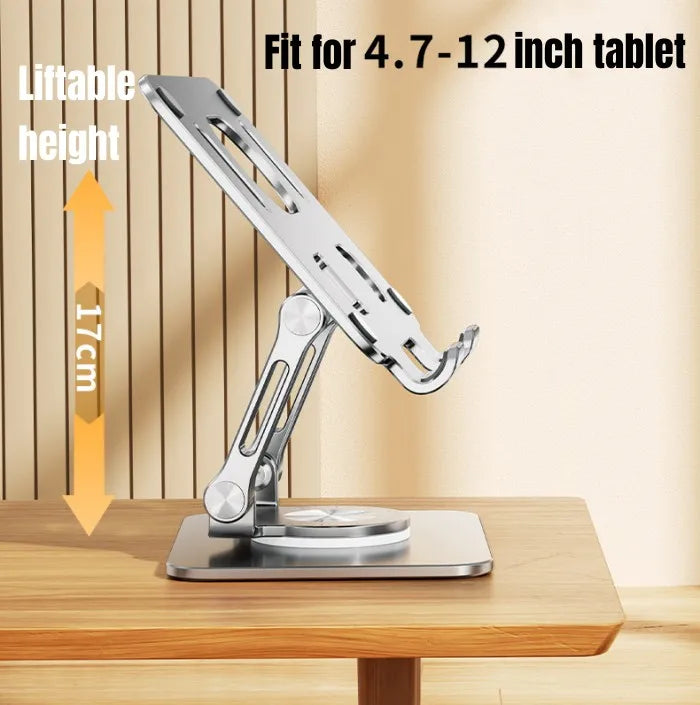360 ° Rotating Tablet Stand Suitable For Ipad, Adjustable Folding Tablet Stand, Aluminum Phone Desktop Stand For Online Classes