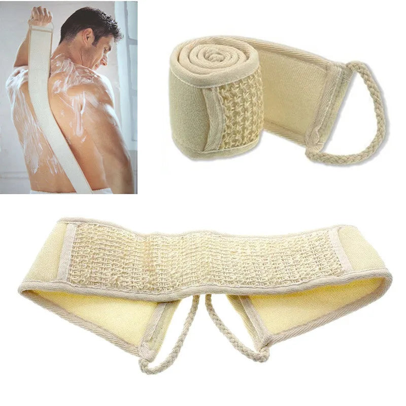 2024 Natural Soft Exfoliating Loofah Bath Shower Unisex Massage Spa Scrubber Sponge Back Strap Body Skin Health Cleaning Tool