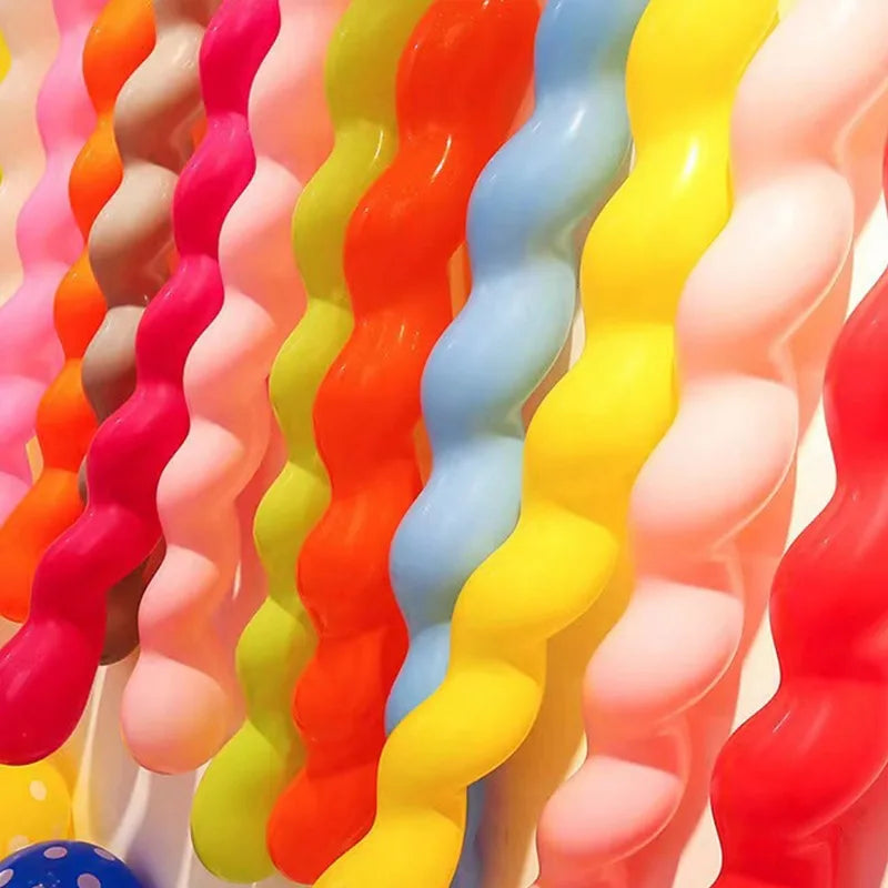 20/50Pcs Multicolor Spiral Long Balloon Unique Twist Spiraal Latex Balloon Wedding Happy Birthday Holiday Decorations Kids Toys