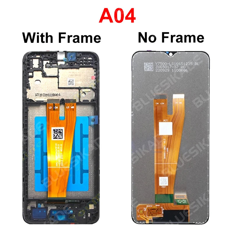For Samsung Galaxy A04E LCD A042 A042F Display For A04 A045 A045F Touch Screen Digitizer For A04S LCD A047 A047F Replace Parts