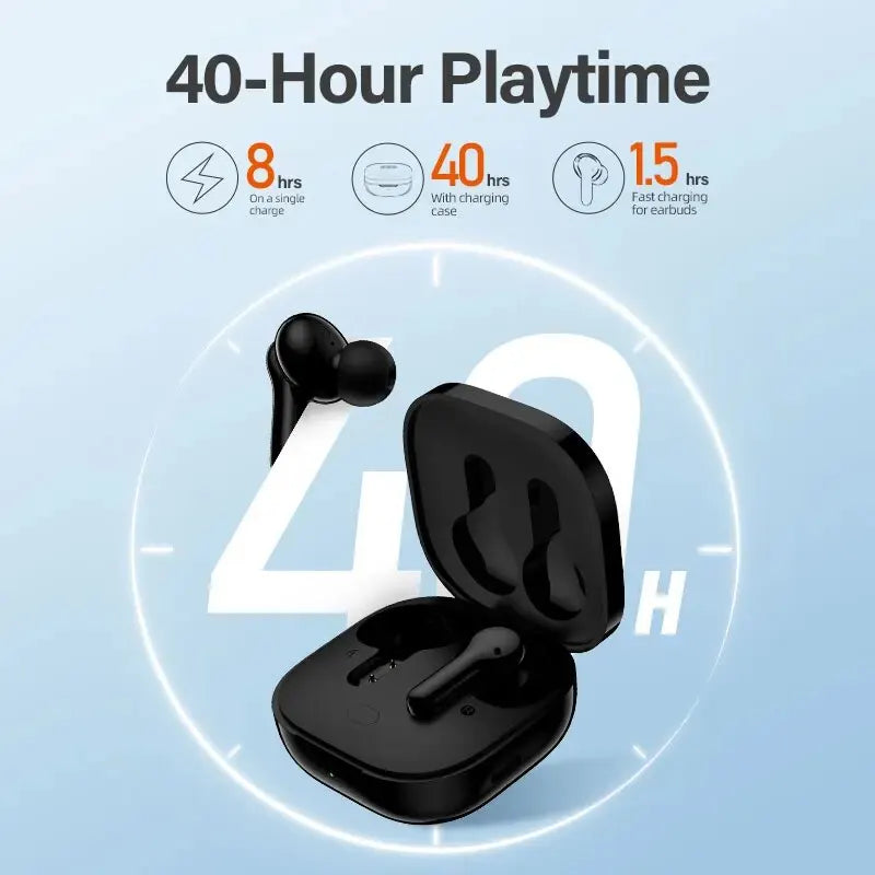 QCY T13 Wireless Earphones Bluetooth 5.1 TWS Earbuds 4 Mic ENC HD Call Headset Long Standby 40H Smart Touch Control Headphones