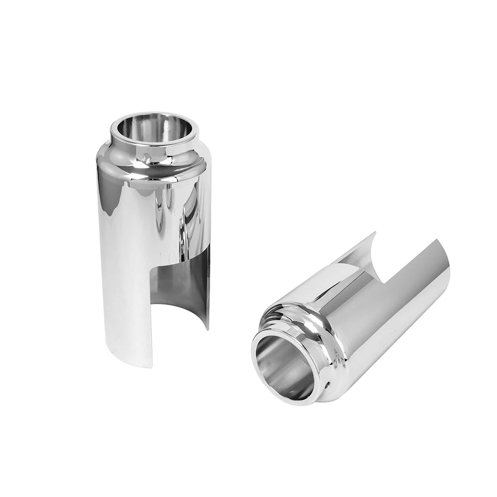 Black/ Chrome Motorcycle Front Upper Lower Fork Cover Tube Cap Set Aluminum For Harley Softail FXBR/S Breakout 107 114 2018-2022