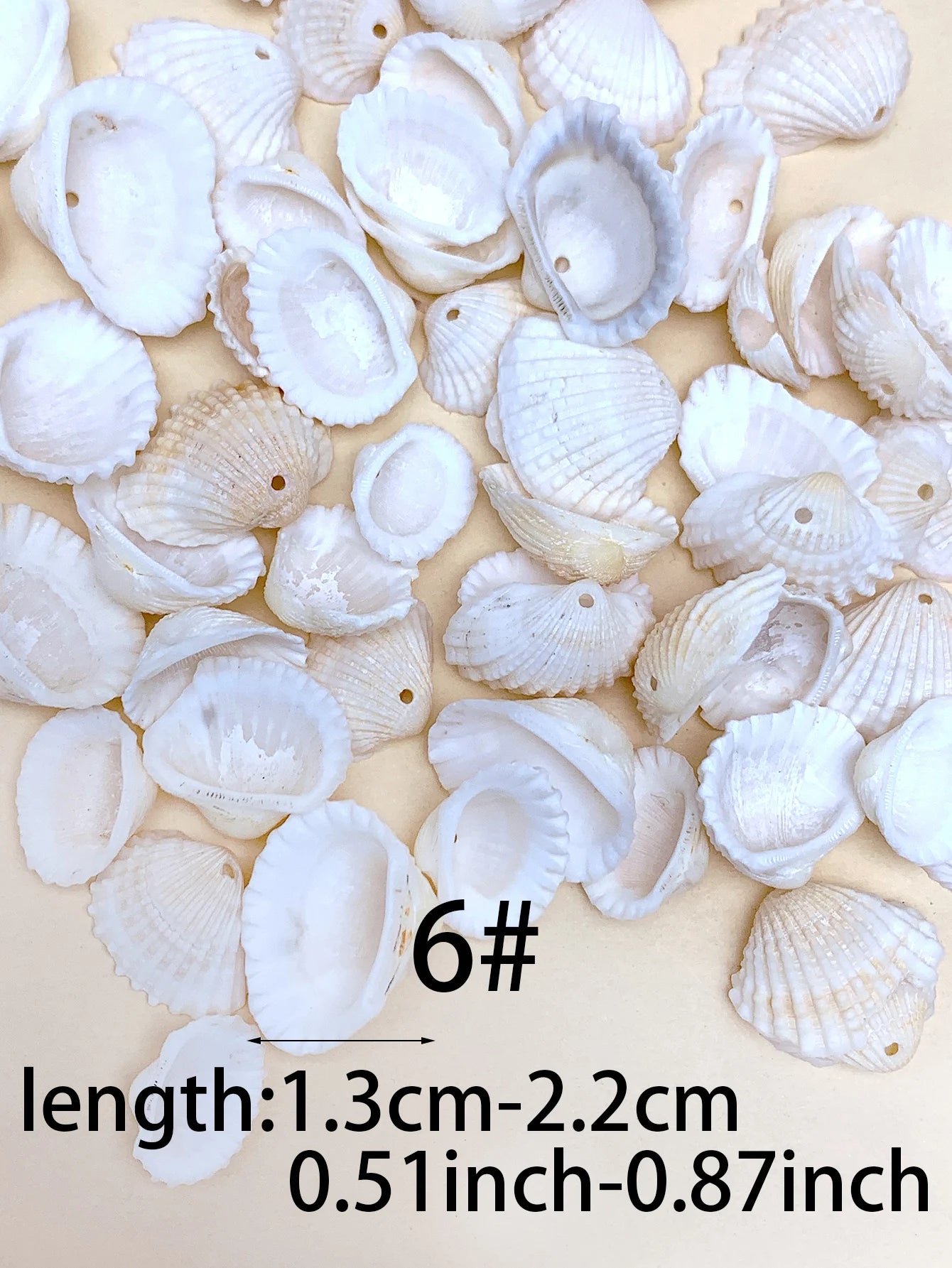 30/60/120pcs natural handmade diy with hole shell suitable for bracelet necklace earrings pendant jewelry accessories