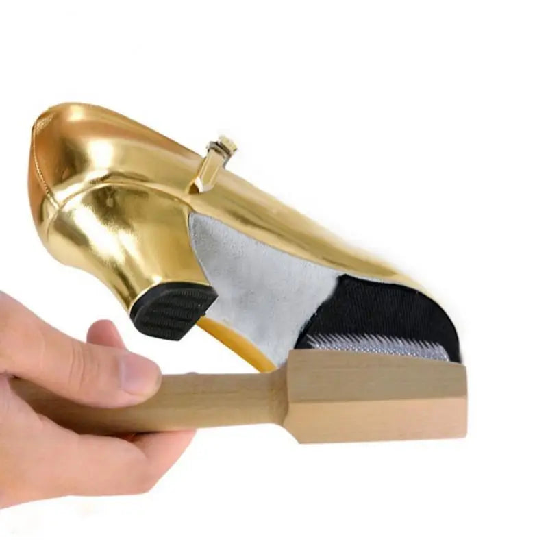 Wood Handle Ballroom Suede Soles Latin Salsa Dance Shoe Cleaning Brushes