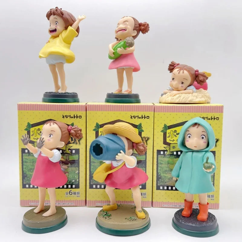 New Arrival  Anime Cute movie Character Fireflies girl and Ponyo PVC figure Model Desktop Decoration Kids Toys Birthday Gifts