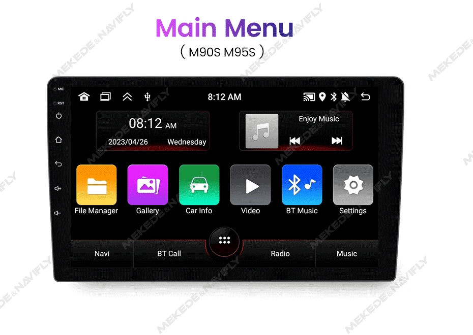 MEKEDE New Android System 7862 8Core DSP Car Multimedia for VW Toyota Universal Autoradio with Carplay RDS GPS BT 4G LTE 5G Wifi
