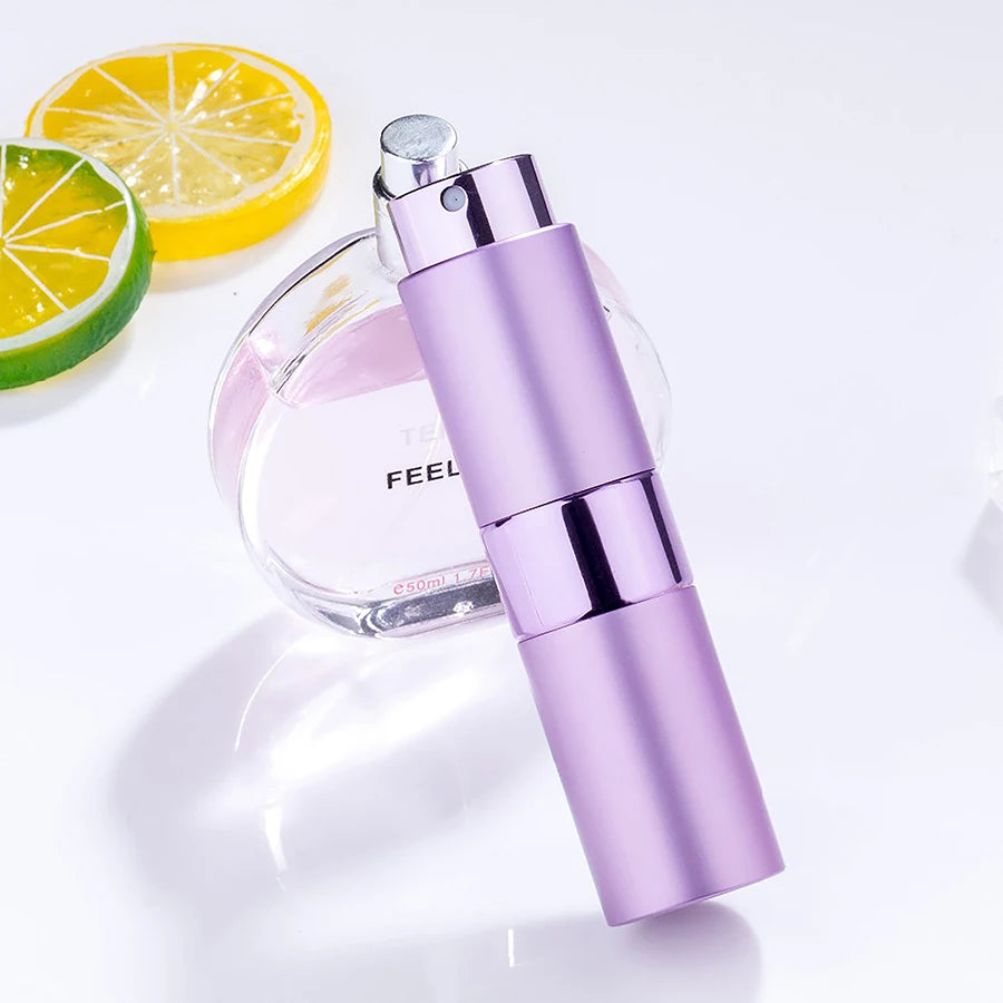 4PCS+6 Accessories Perfume Atomizer Refillable with 5 Spray Bottles, 2 Aluminum Funnel, 2 Dispensing Shenanigans, 2 Spring Straw