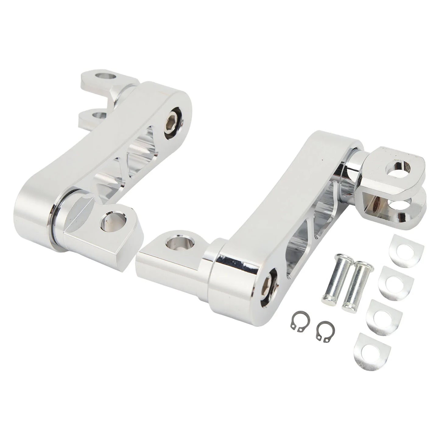 Motorcycle Foot Peg Highway Bracket 360° Adjustable Rugged Foot Peg Extension Bracket for Touring Foot Peg Extension Bracket