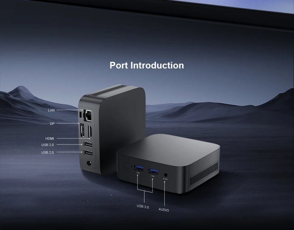 T10 Mini PC Intel Alder Lake N150 Windows 11 Ultra Small Pocket Computer 4K 60Hz Output  Wifi5 BT4.2