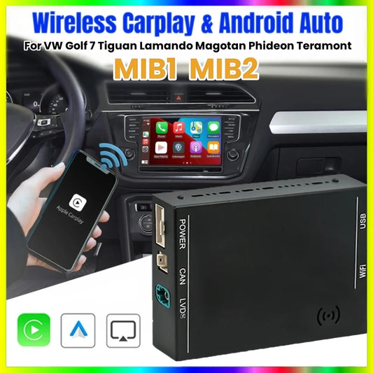 Wireless Carplay For VW Volkswagen Golf 7 Tiguan Lamando Magotan Phideon Teramont With MIB1/MIB2 Original Screen Upgrade Module