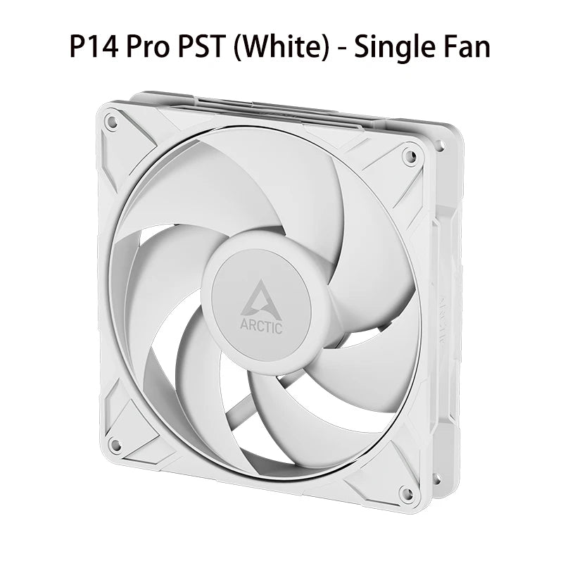 ARCTIC P14 Pro PST, High-Performance 140mm Case Fan with PWM Sharing Technology (PST), Speed:400–2500 RPM, Fluid Dynamic Bearing