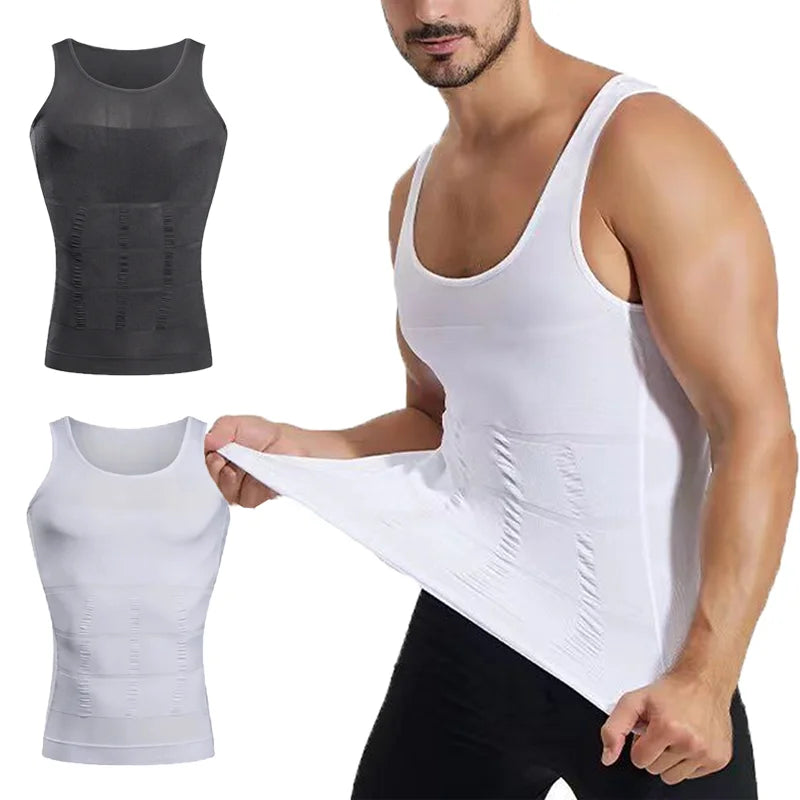 YBFDO Men Shapewear Undershirt Slimming Belly Shapewear Tummy Control Undershirt Body Shaper Waist Corset Tank Tops Underwear