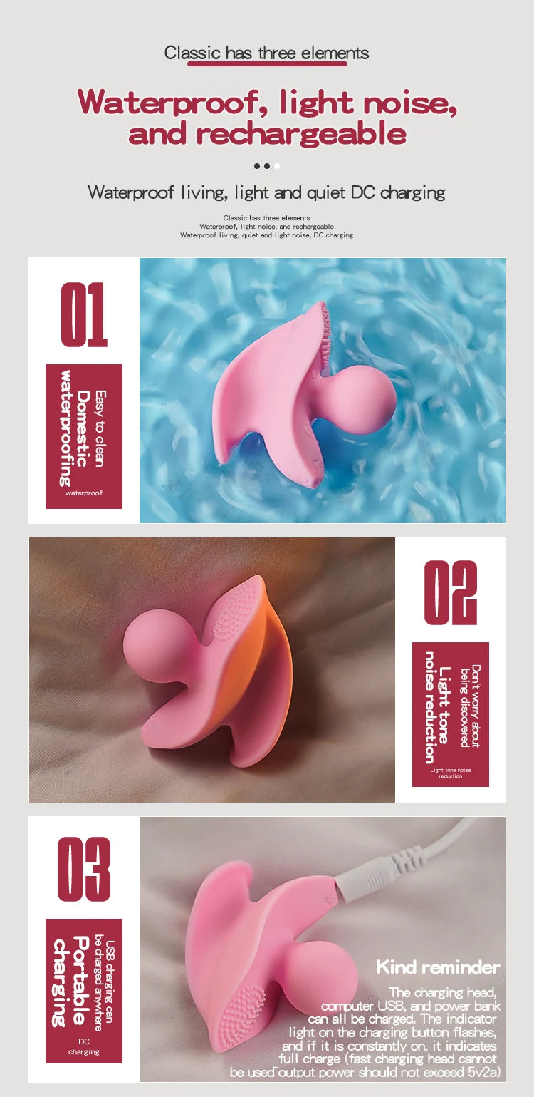 JIUUY Invisible Wear Vibrators for Women Massager Vibrates Clitoris G Spot Jump Egg Sex Products Sextoys Adult Toy