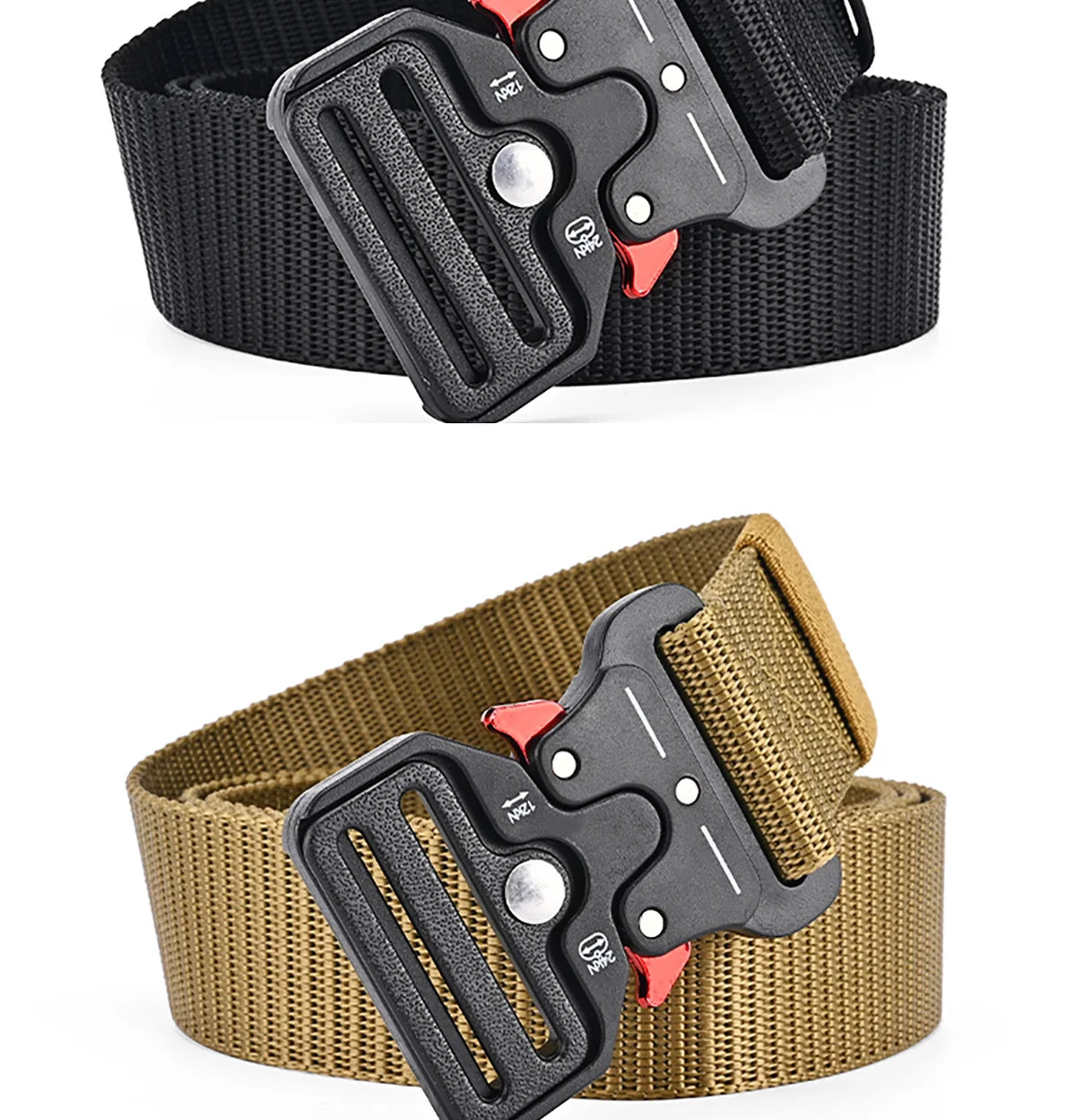 Men's Belt Outdoor Hunting Tactical Mens Belt Multifunctional Combat Survival High Quality Canvas Nylon Mens Belt Sport Belt