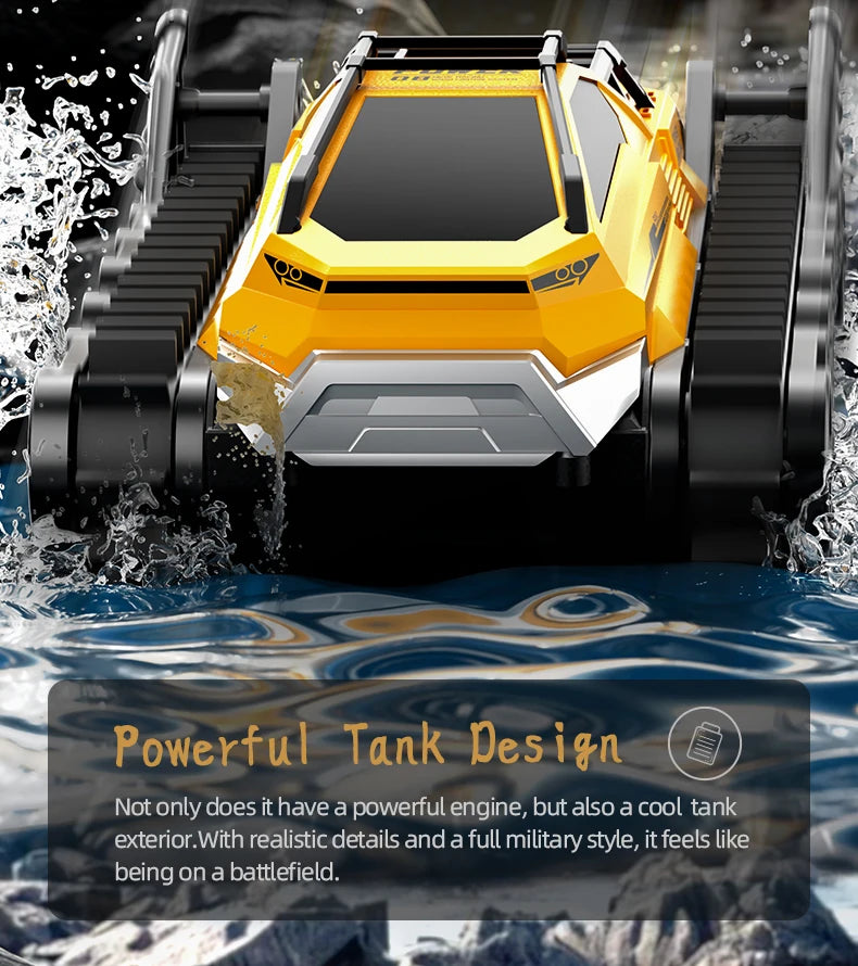 JJRC Q183 Rc Tank Car Track Remote Control Cars Off Road 4X4 2.4G Amphibious Crawler Truck Climbing Electric Model Vehicles Toys