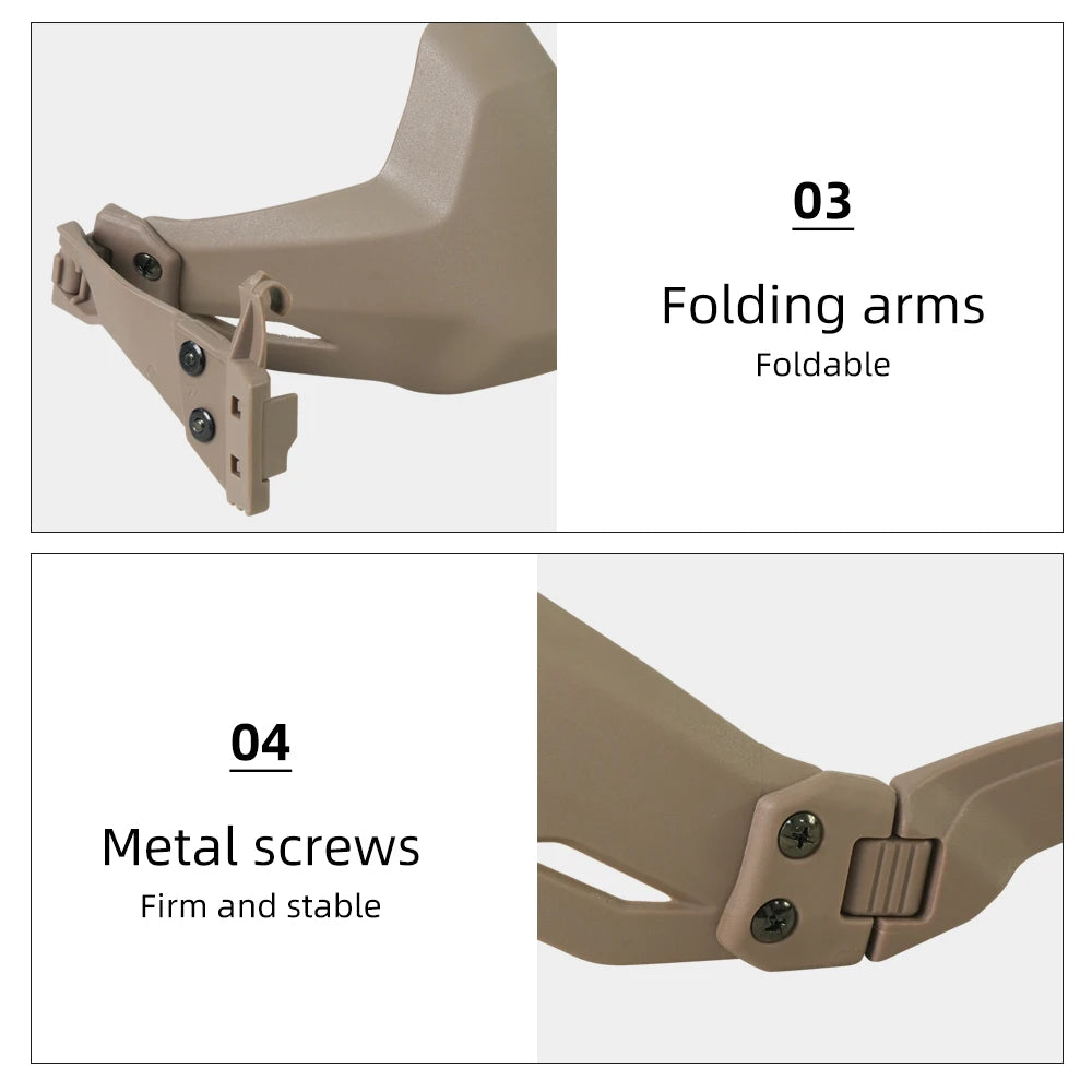 BOOIU Tactical Fast Helmet Half Mask Hunting Military Cs Game Live Paintball Shooting Helmet Mask Helmet Accessories Equipment