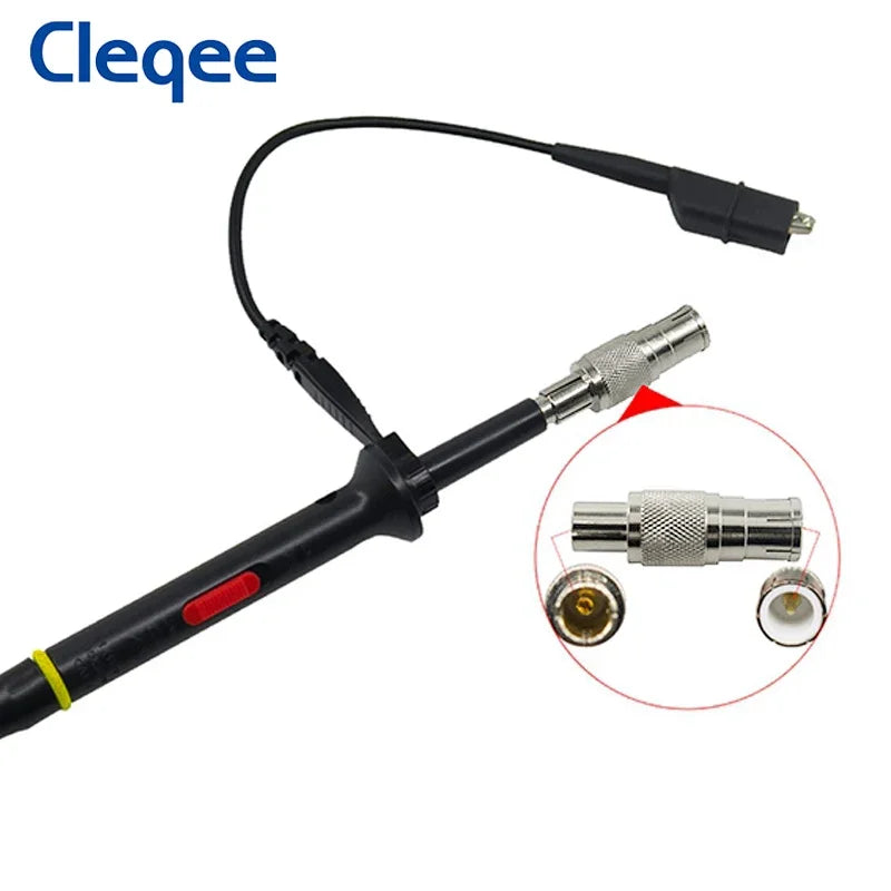 Cleqee P2200 2pcs 200MHz Oscilloscope Probe X1/X10 Safe BNC Test Lead Clip kit 10:1 Probe