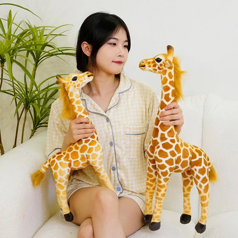 New 1pc Giant size Giraffe Plush Toys Cute Stuffed Animal Soft Giraffe Doll Birthday Gift Kids Toy
