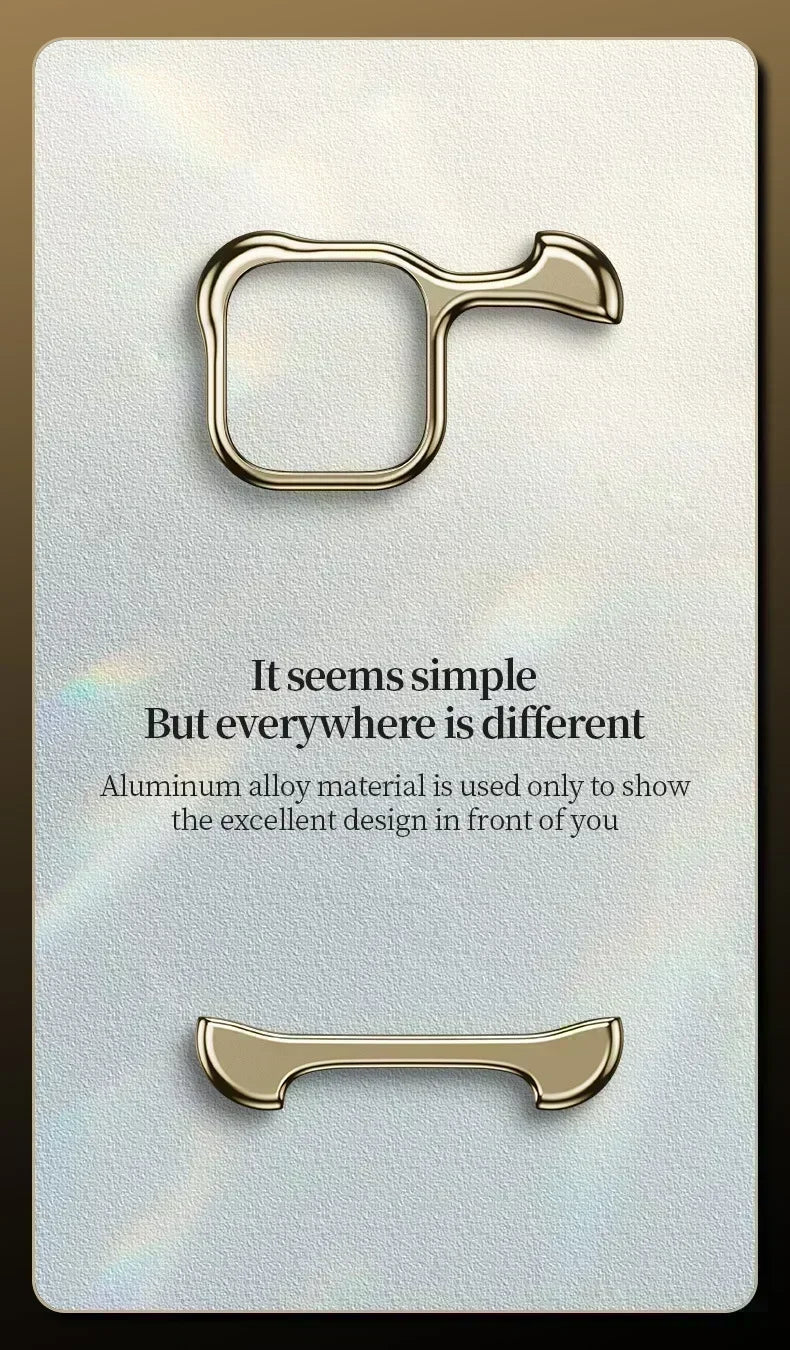 For iPhone Phone Minimalist Protective Shock Absorption Aerospace Grade Aluminum Shells Inlays Arc Pulse Aluminum metal Bumpe