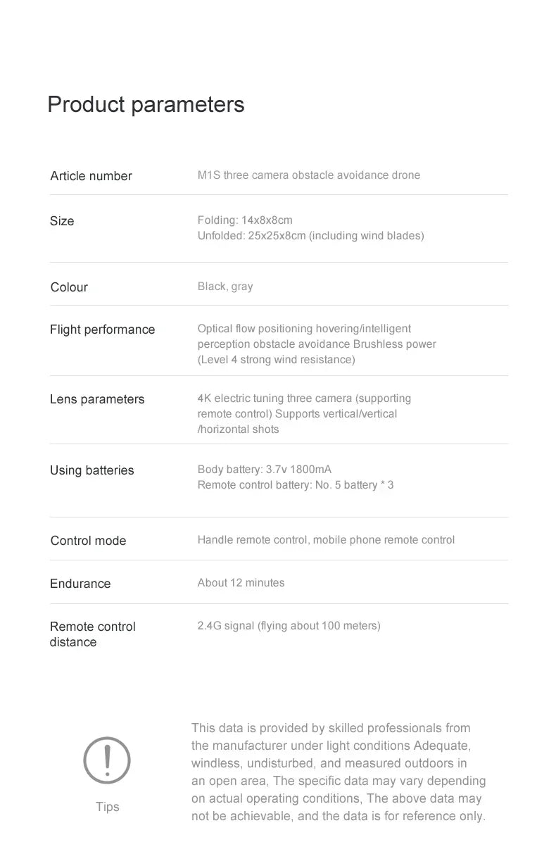 M1S Drone 8K Professional Triple Camera Obstacle Avoidance Aerial Foldable RC Quadcopter Drone Brushless Motor