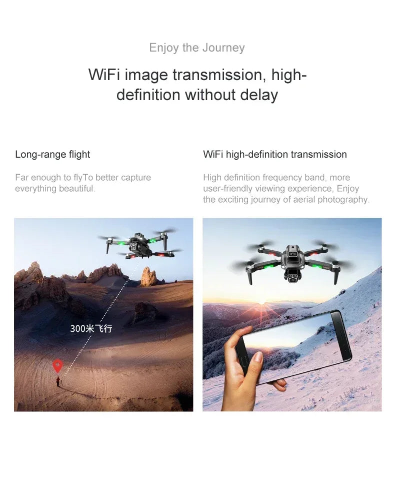 M1S Drone 8K Professional Triple Camera Obstacle Avoidance Aerial Foldable RC Quadcopter Drone Brushless Motor