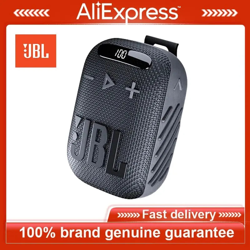 JBL Wind 3 Portable Bluetooth Speaker and FM Tuner Radio for Bike Handlebars 100%original