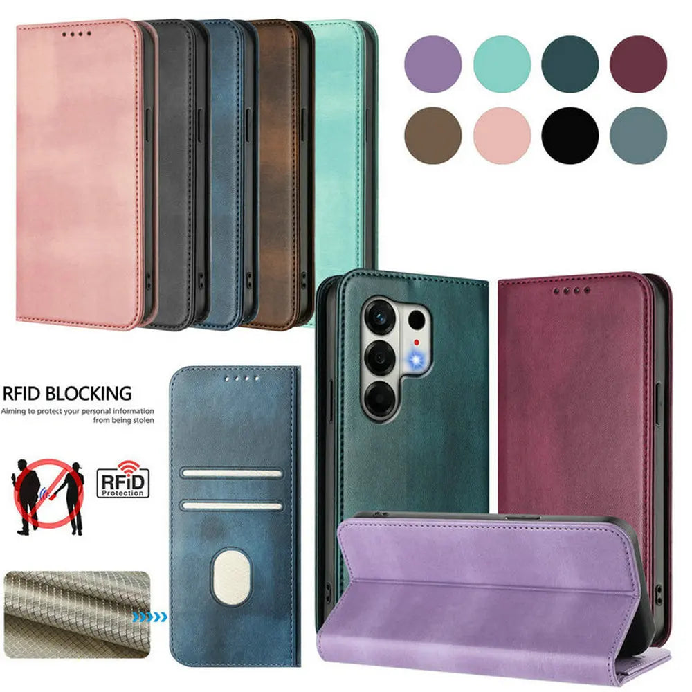 For Tecno Camon 50 Pro 2026 RFID Leather Wallet Funda for Tecno Camon 40 Premier Case Phone Camon 50 40 Pro Magnetic Flip Cover