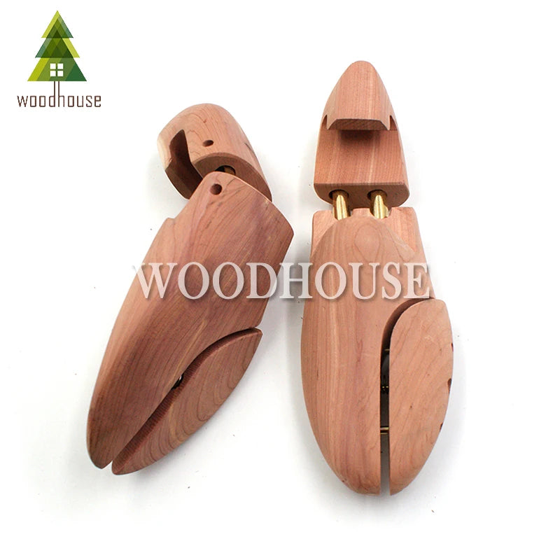 Men's and Women's Twin Tube Adjustable Red Cedar Shoe Tree Wood Shoe Tree