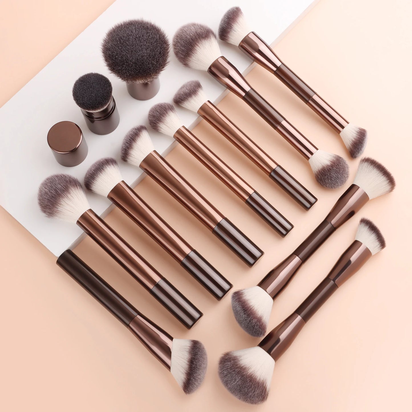 20pcs Makeup Brush Set Including Powder Brush Blush Brush Highlighter Brush Eyeshadow Brush Lash Brush Eyeliner Brush