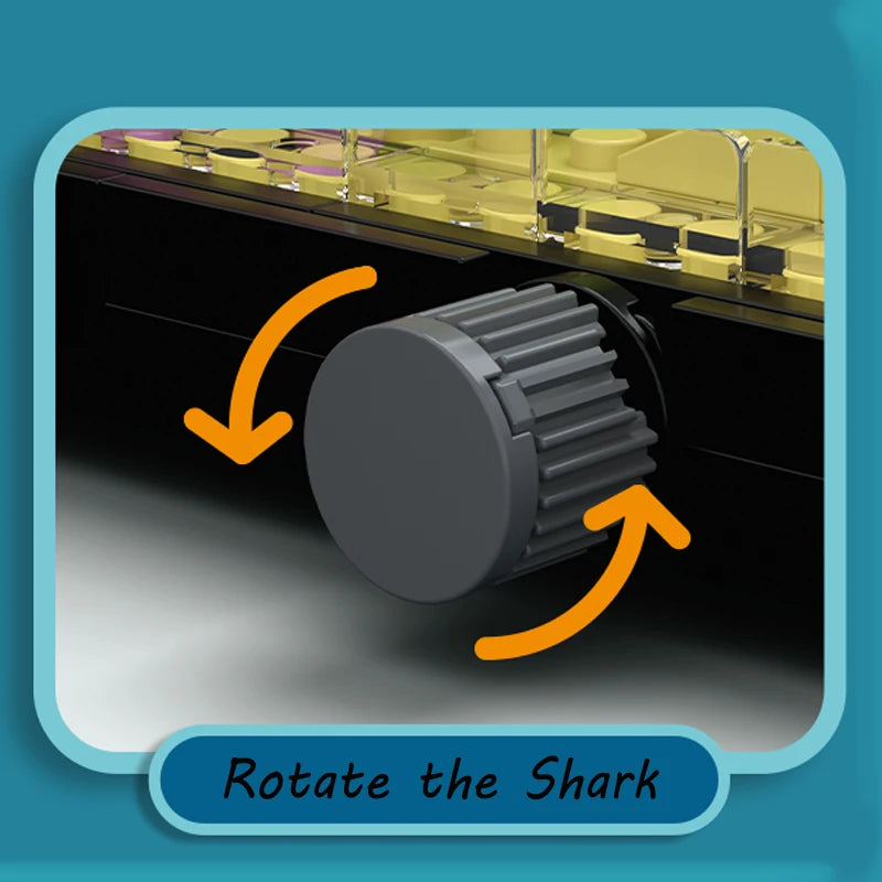 Idea Fish Tank Building Block Set with Light，Aquarium, Marine Life, Jellyfish And Turtle Ecological Tank, Toys For Boys And Girl