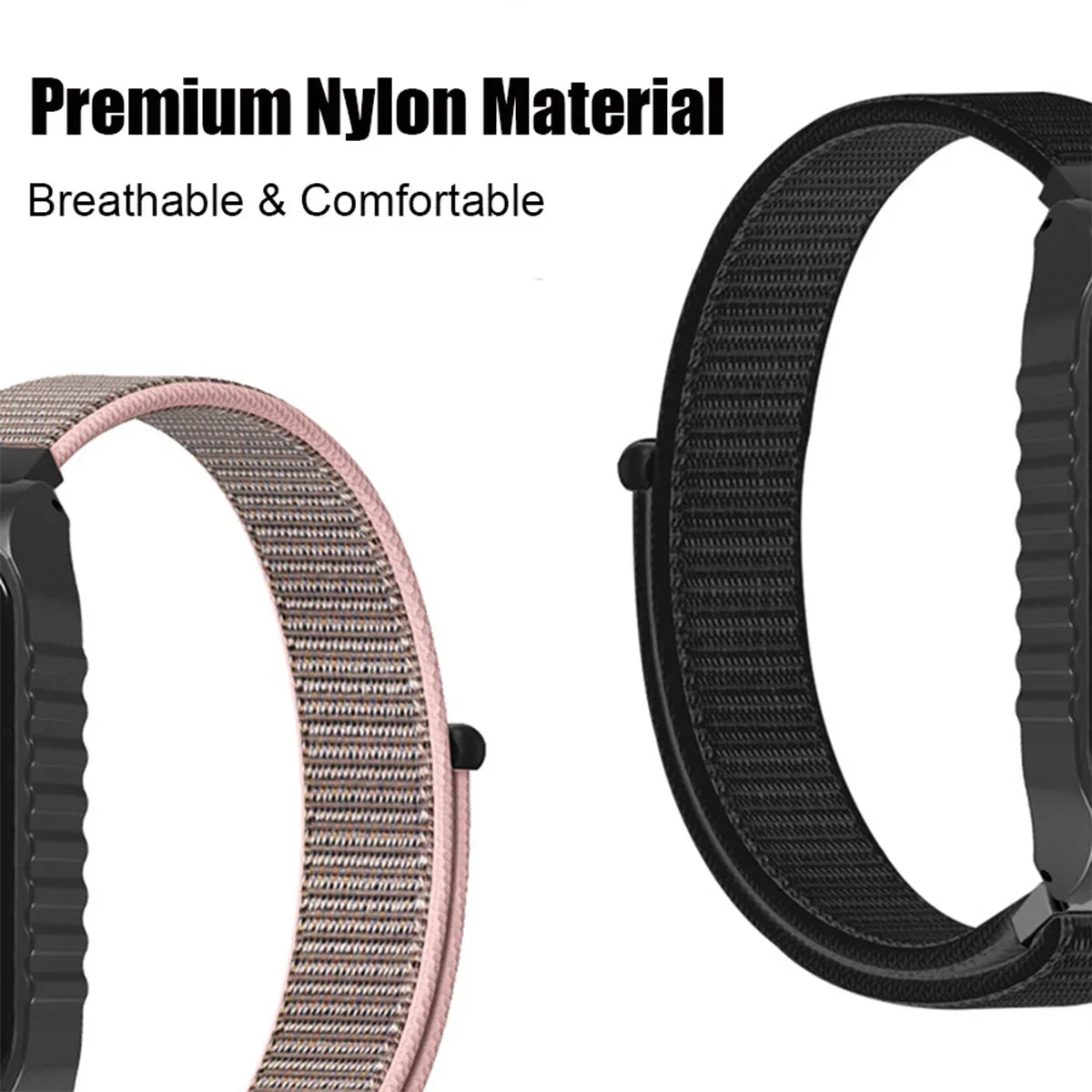 For Xiaomi Smart Band 8 Active Strap Nylon Loop Wristband Bracelet For Mi Band 8 Active Smart Watch Band Correa Belt Accessories