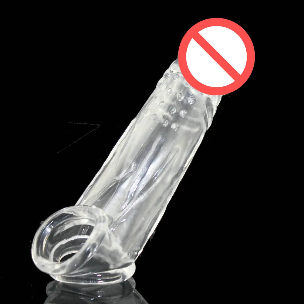 BOLD Extend Penis Delay Impotence Reusable Delay Comdom Enlarge Extension GSpot Cock Ball loop penis Sleeve Sex toys for Man