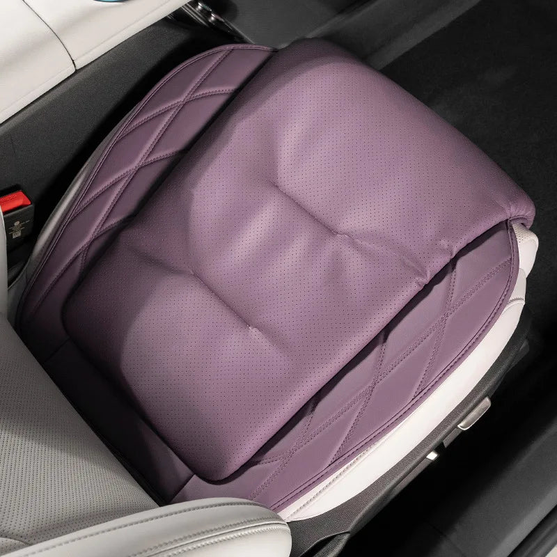 New Car Seat Cushion Waist Cushion for Mercedes Benz/BMW/Audi Breathable and Ventilated Nappa Leather All Season Seat Cushion