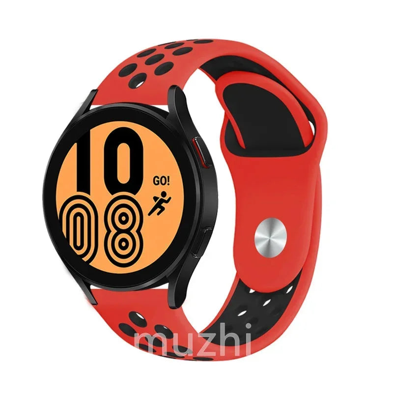 22mm 20mm watch Band for Samsung Galaxy Watch 7-6-5-pro-4-Classic/active 2 Silicone sport bracelet Huawei GT 4-3-2e-pro strap